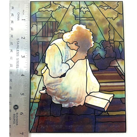 C. Michael Dudash He Shall Hear My Voice Stained Glass LIMITED EDITION #2108 - Picture 3 of 6